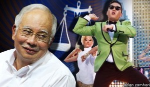 najib gangnam style