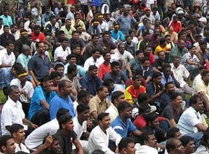 Indian crowd