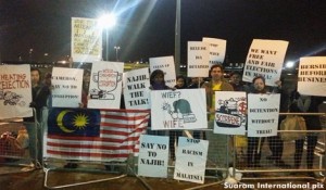 PM Najib-protest in London