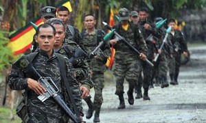 Moro Islamic Liberation Front rebels in southern Philippines