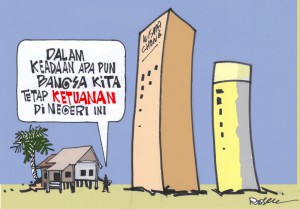 Kartun Harakah Tetap ketuanan di negeri ini